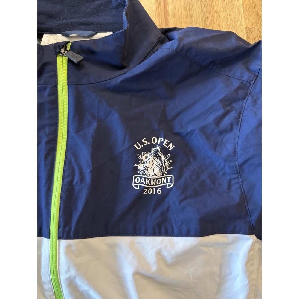 Polo Golf Ralph Lauren 2016 U.S Open Oakmont Windbreaker M Jacket Navy (795) - Picture 2 of 10
